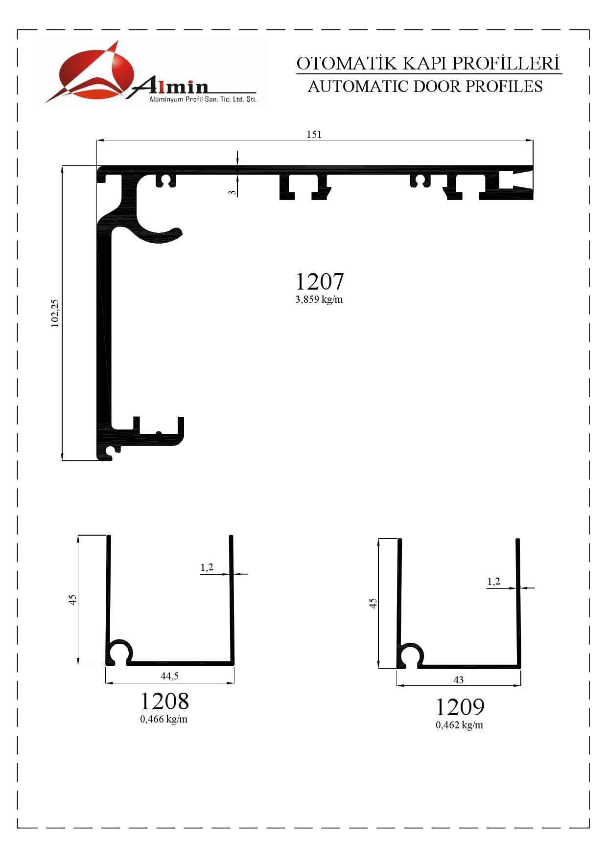 Otomatik Kapı Profili