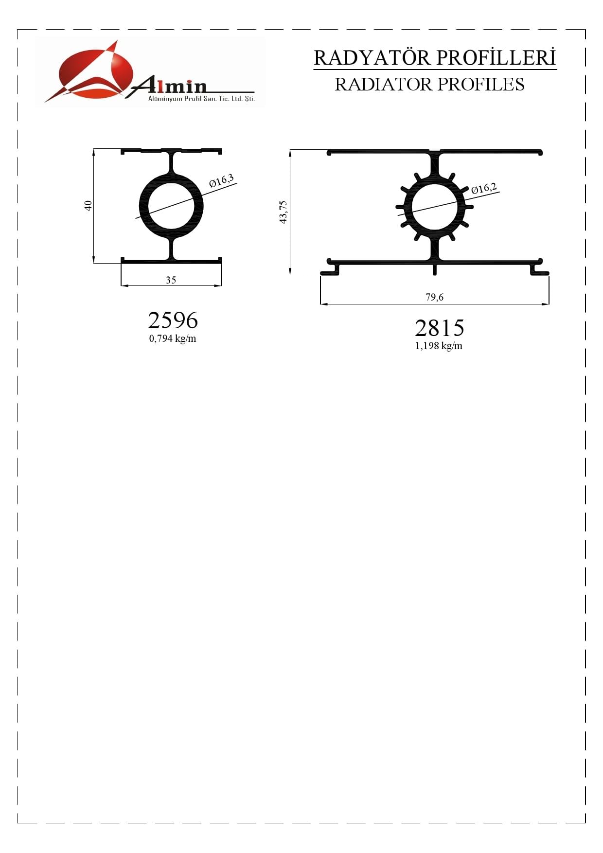 Radyatör Profili